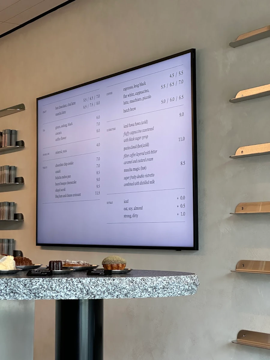 Menu, CATALOGUE
