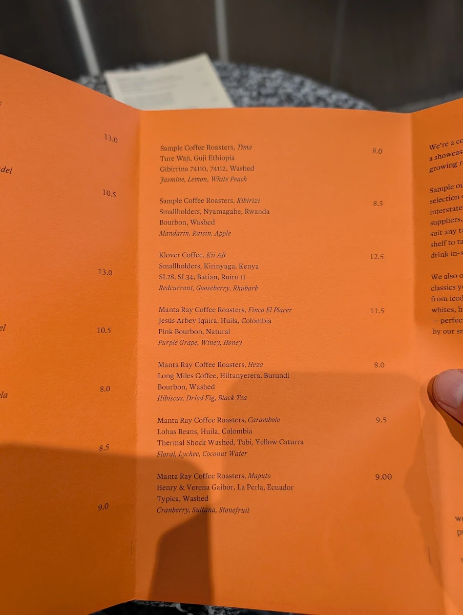 Menu, CATALOGUE