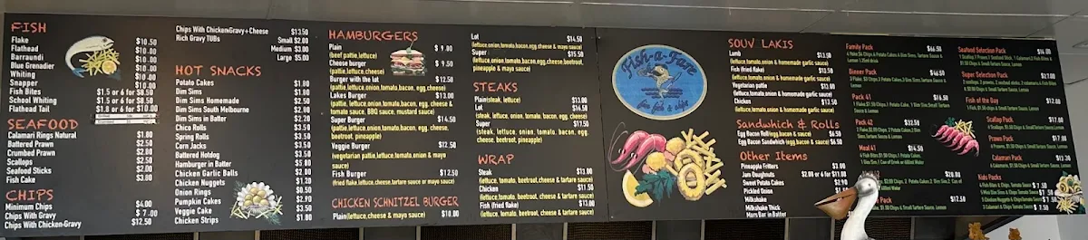 Menu, Fish-A-Fare