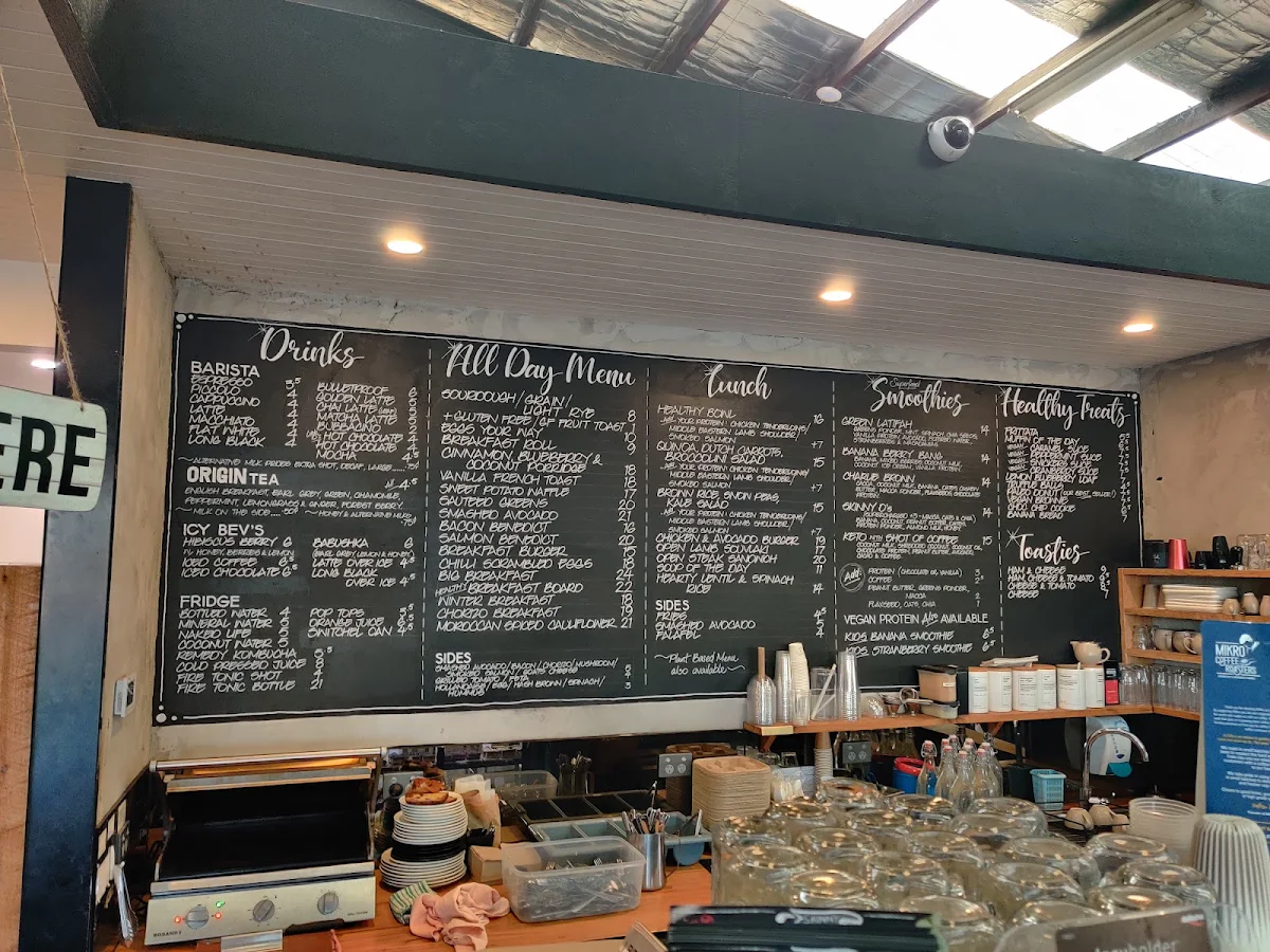 Menu, Skinny Dippers Cafe