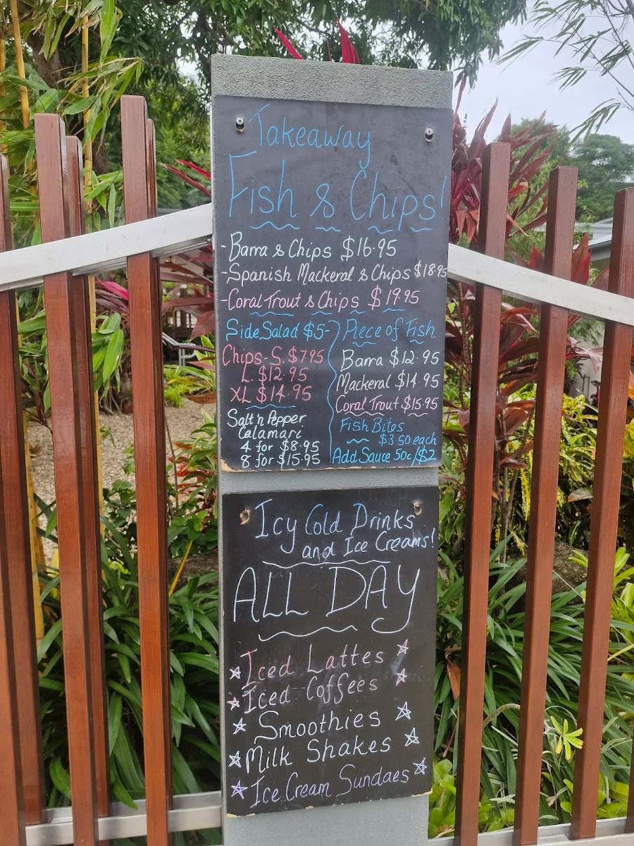 Menu, Shipwreck Bar and Cafe