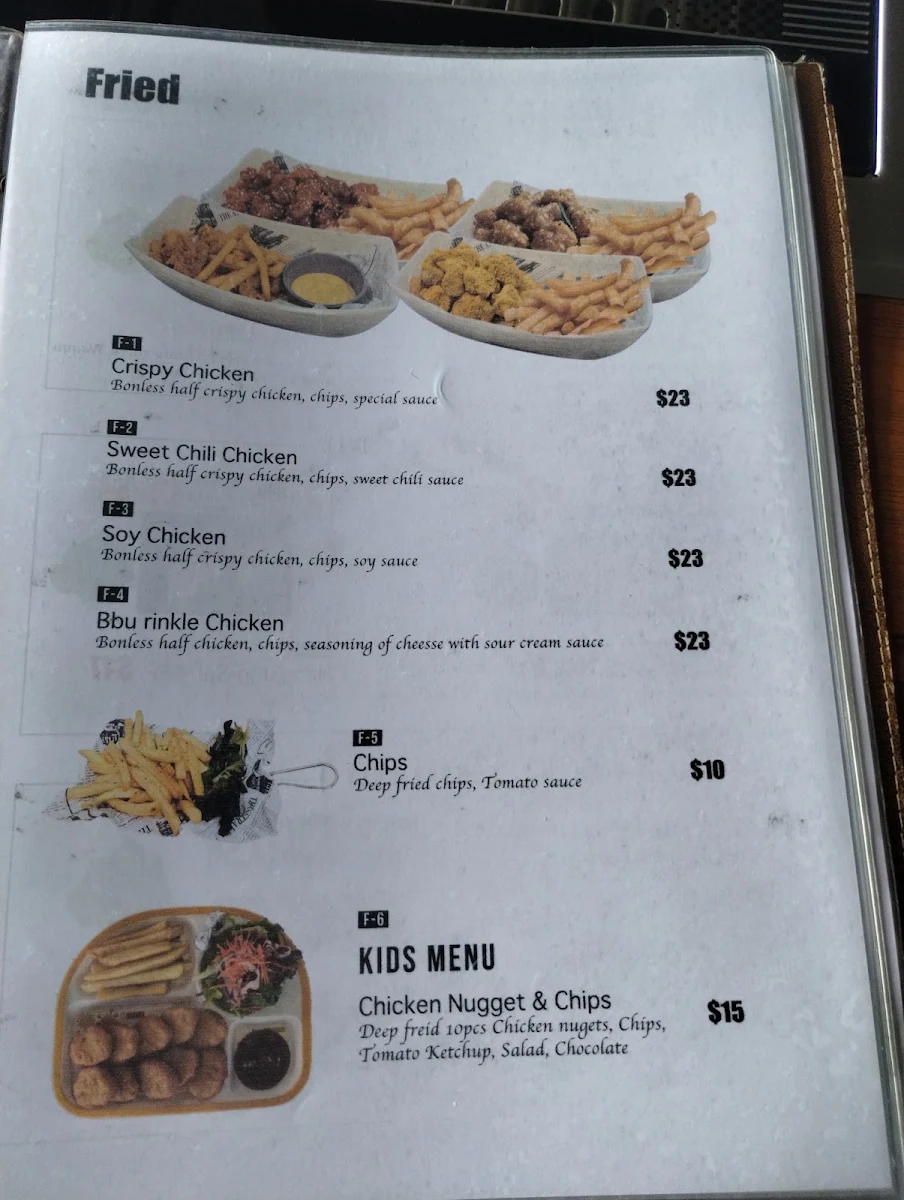 Menu, K Time BBQ Restaurant