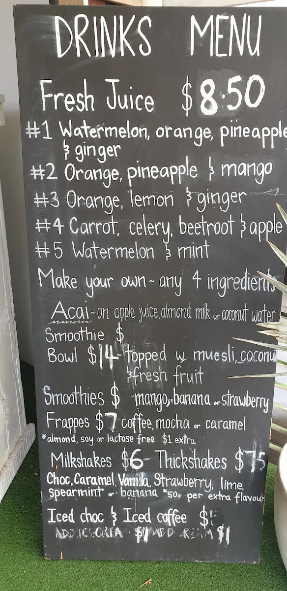 Menu, Cafe by the Bridge