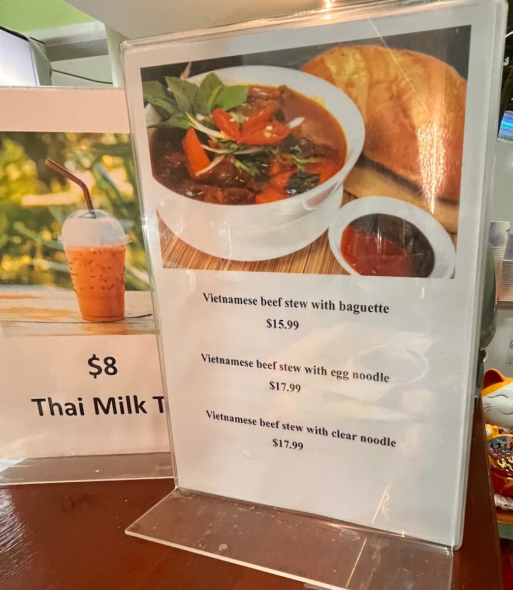 Menu, Pho Sai Gon
