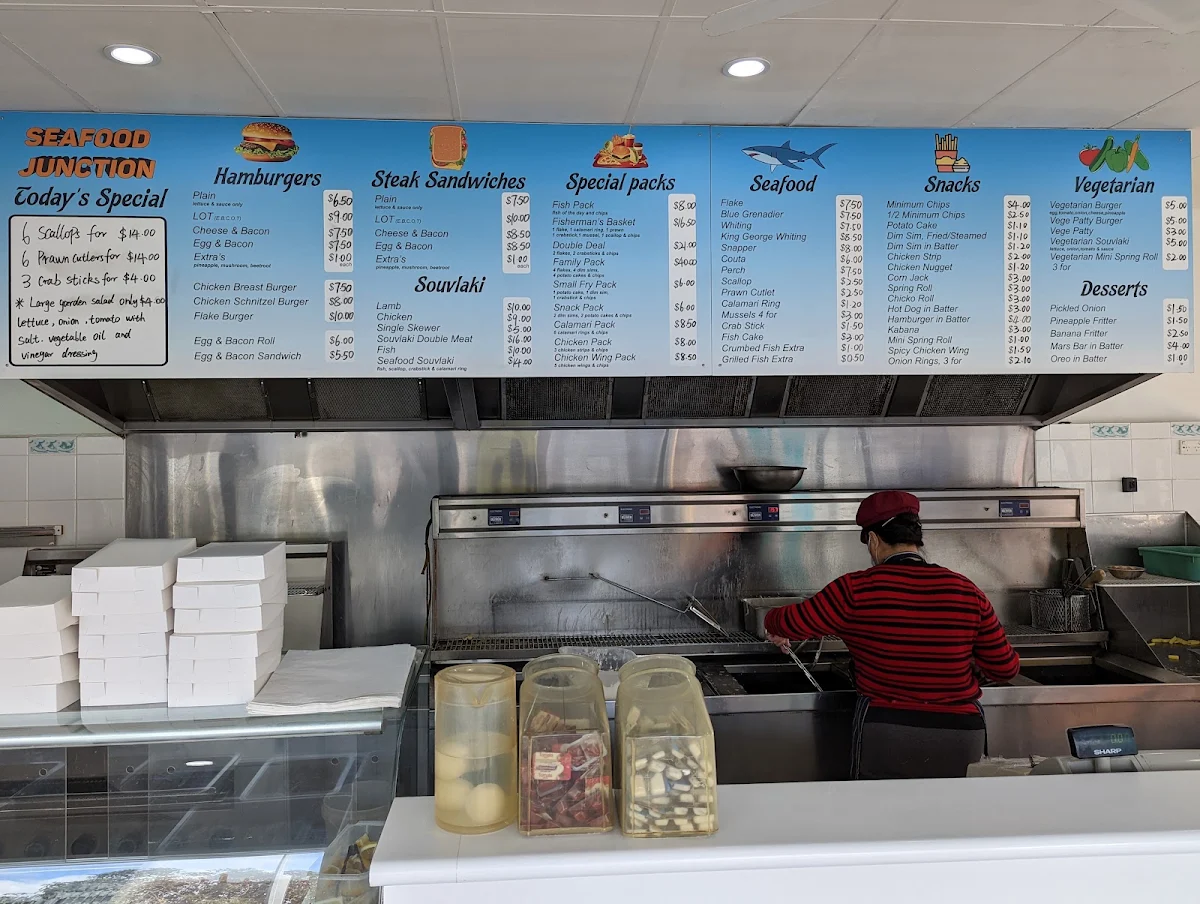 Menu, Seafood Junction