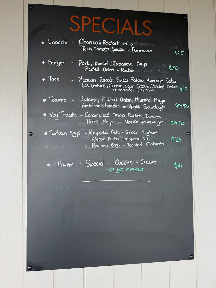 Menu, The Atrium Cafe & Bar