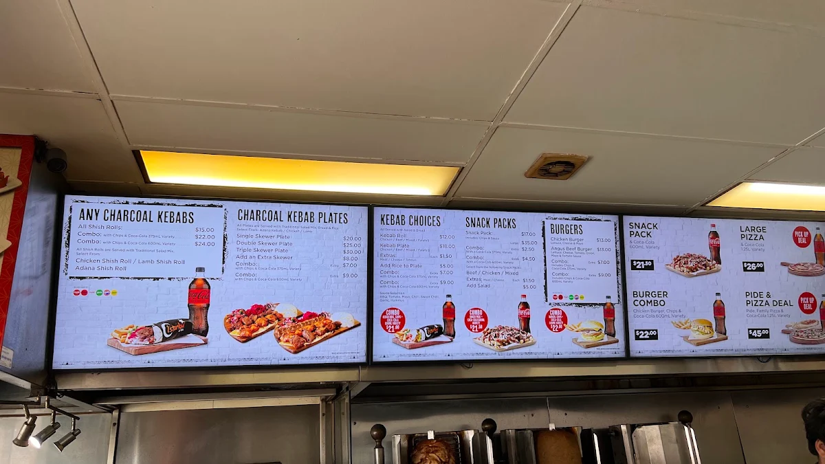 Menu, Istanbul in Parra
