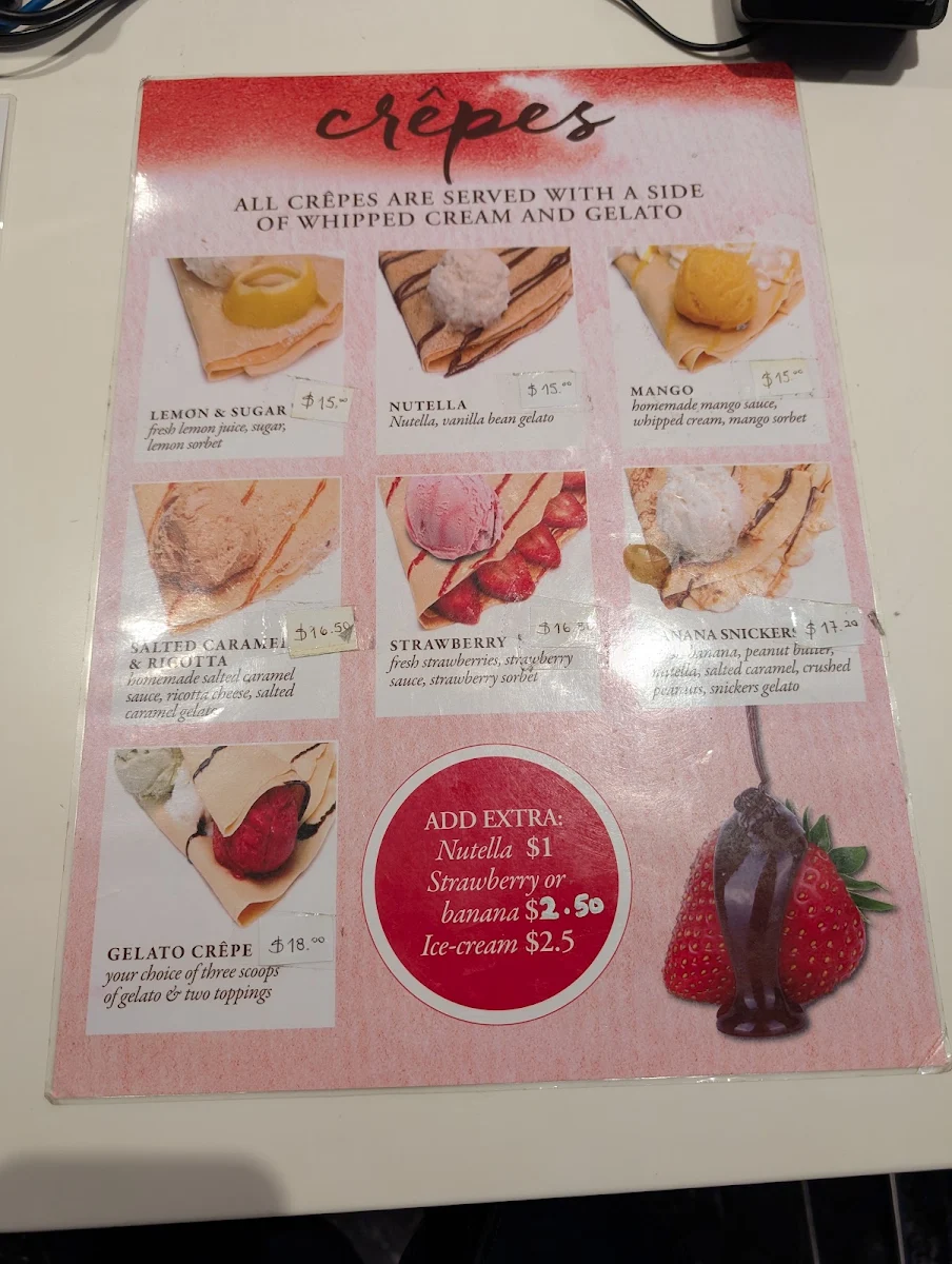 Menu, San Valentino