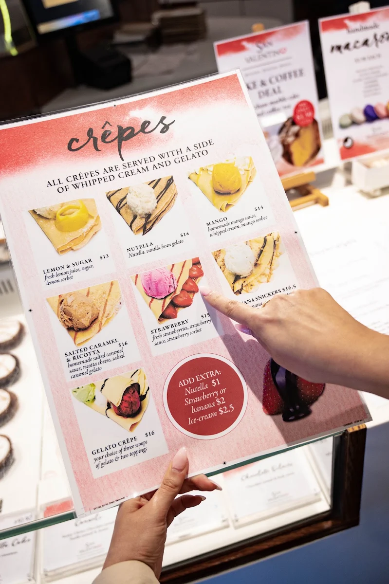 Menu, San Valentino