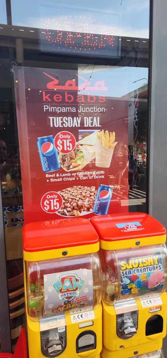 Menu, Zaza Pimpama