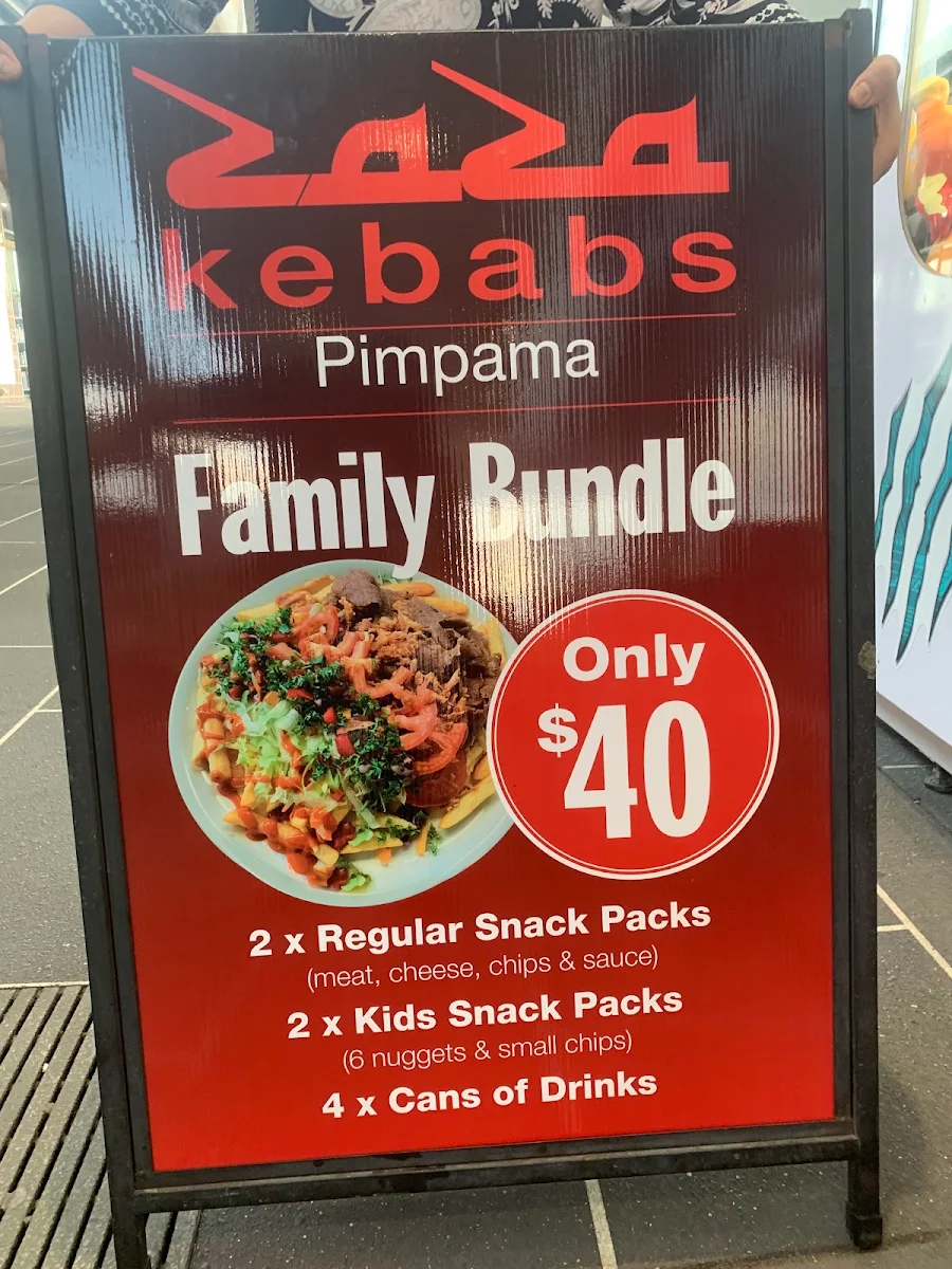 Menu, Zaza Pimpama