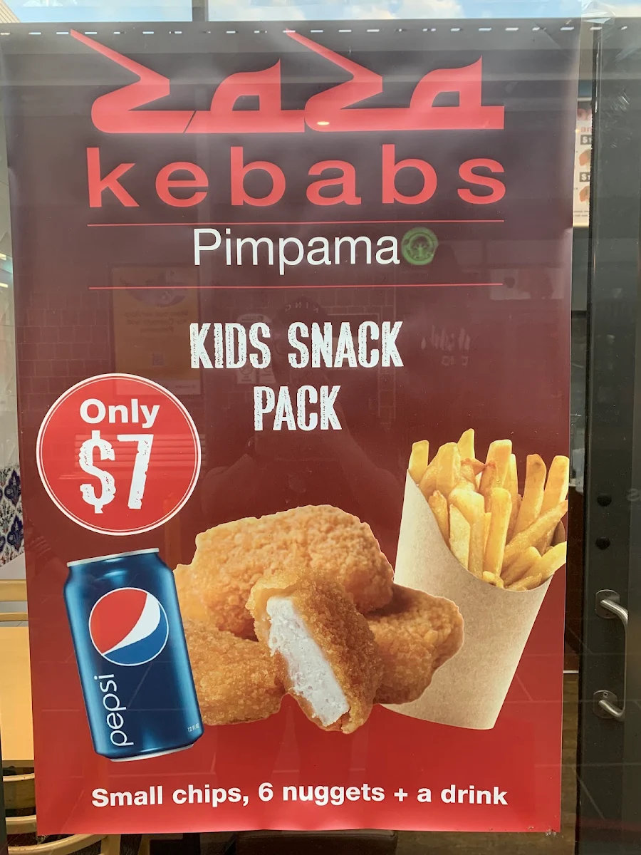 Menu, Zaza Pimpama