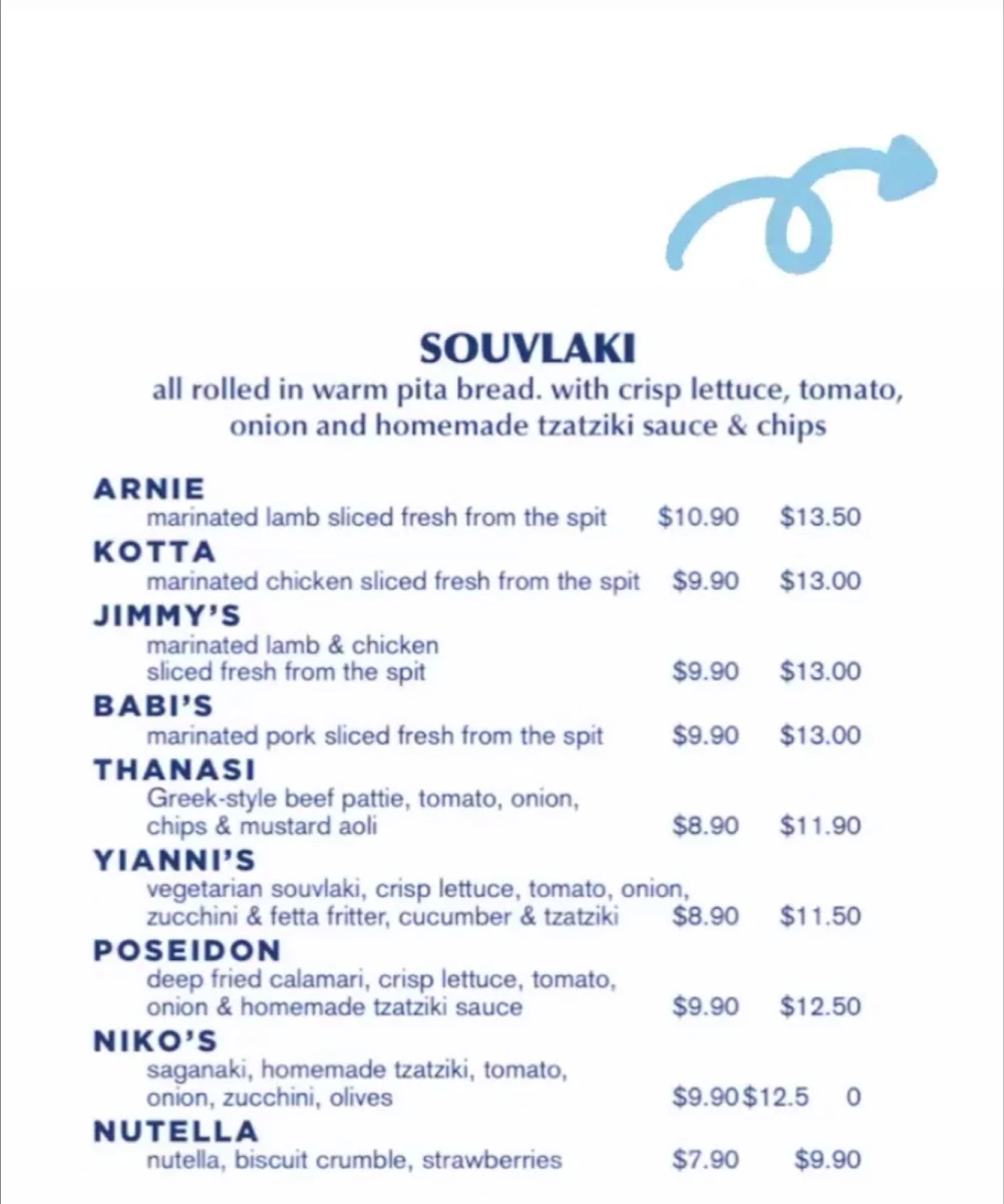Menu, Souva So Good