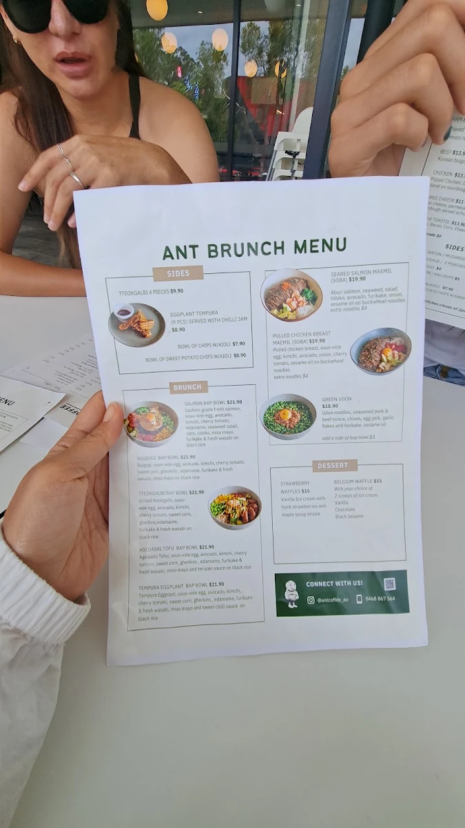 Menu, Ant Coffee