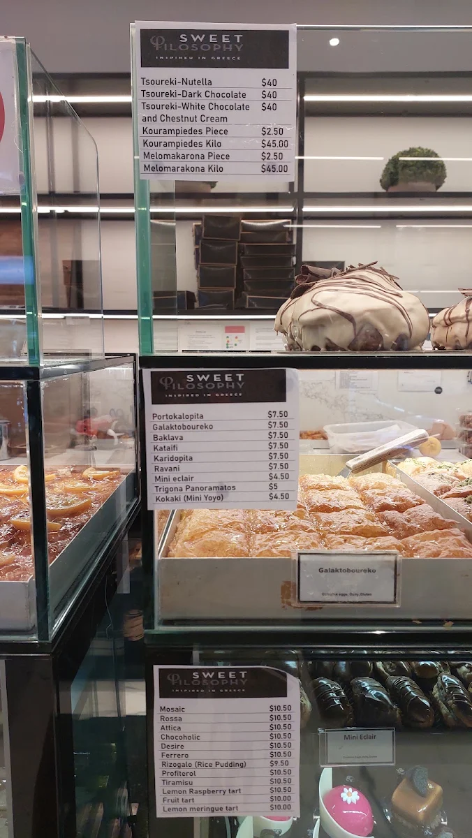 Menu, Sweet Filosophy