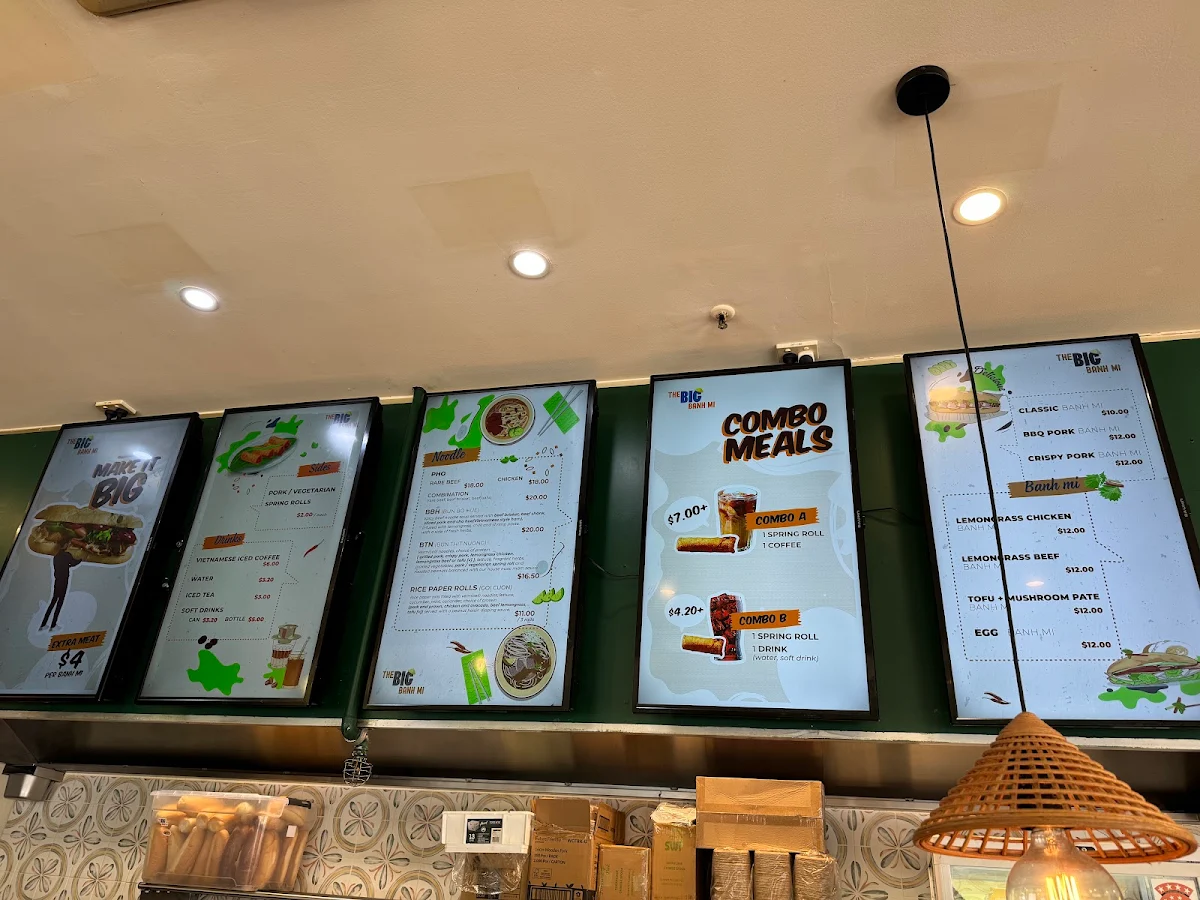 Menu, The Big Banh Mi