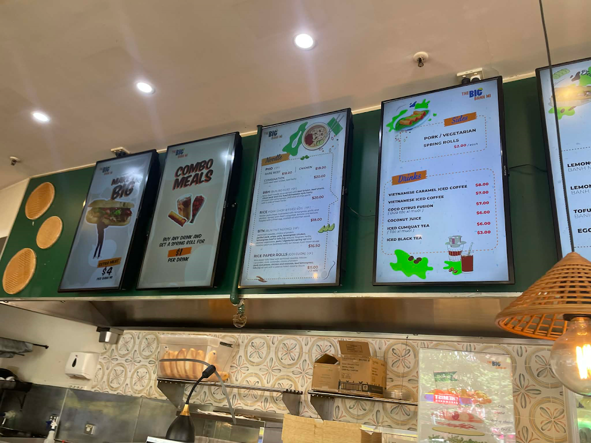 Menu, The Big Banh Mi