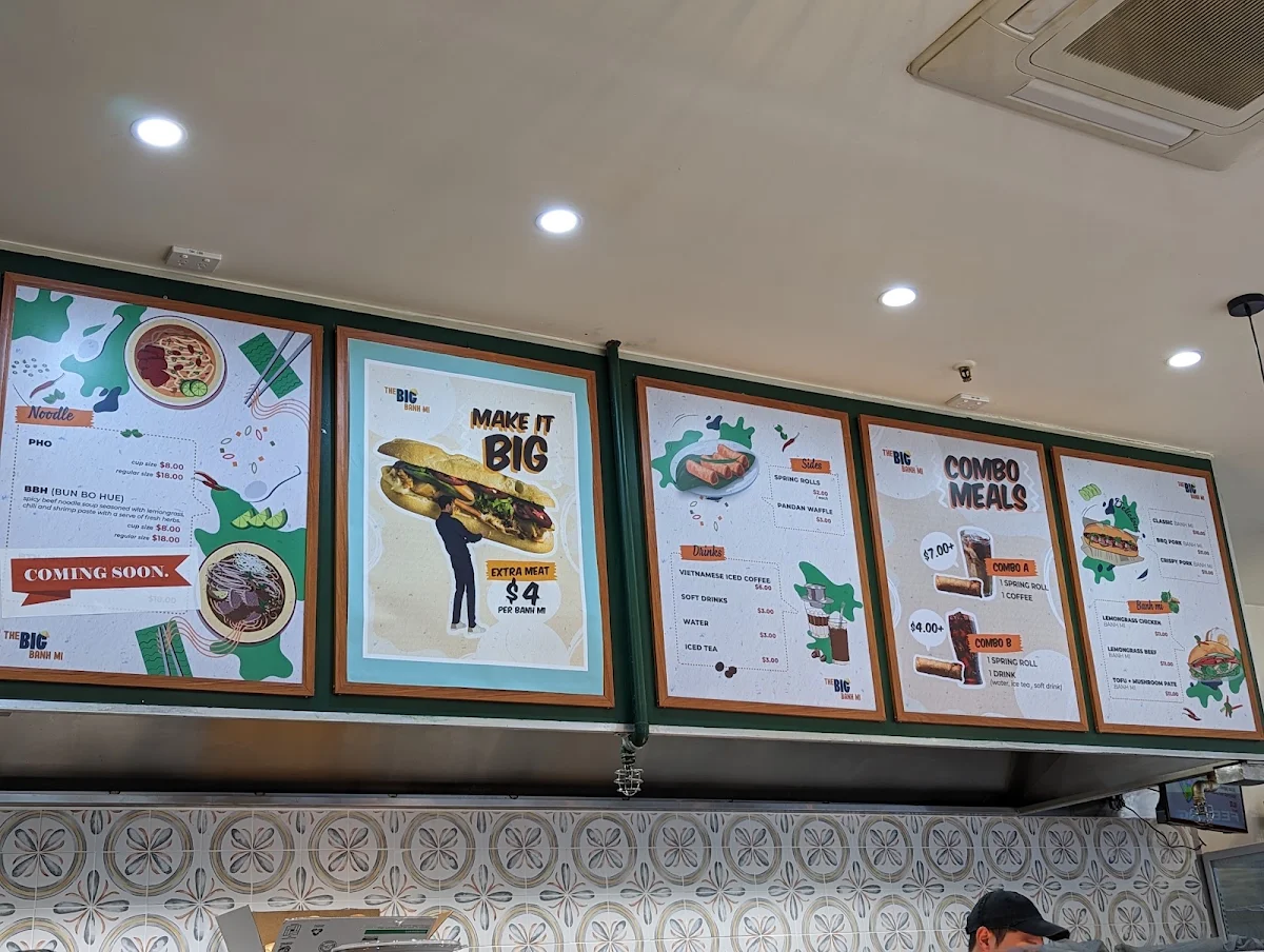Menu, The Big Banh Mi
