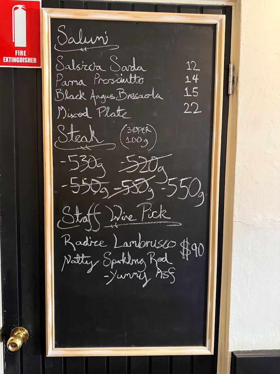 Menu, Cricca