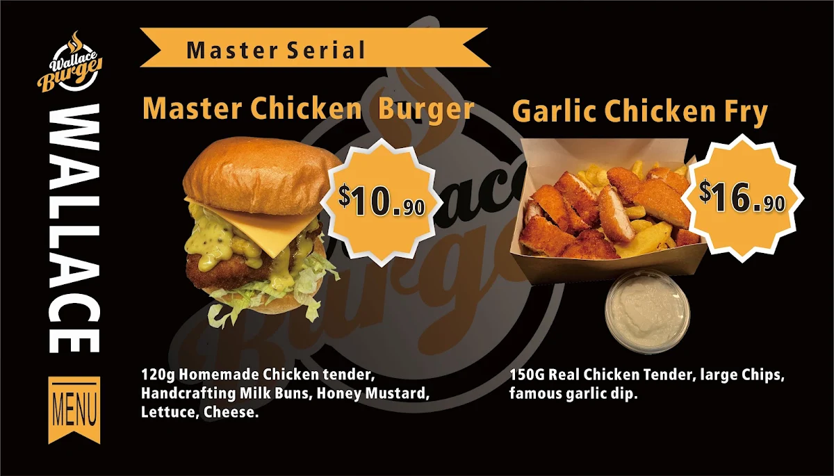Menu, Wallace Burger