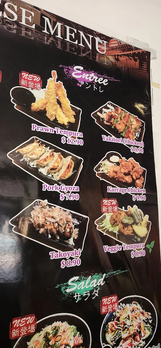 Menu, Kyo Japanese