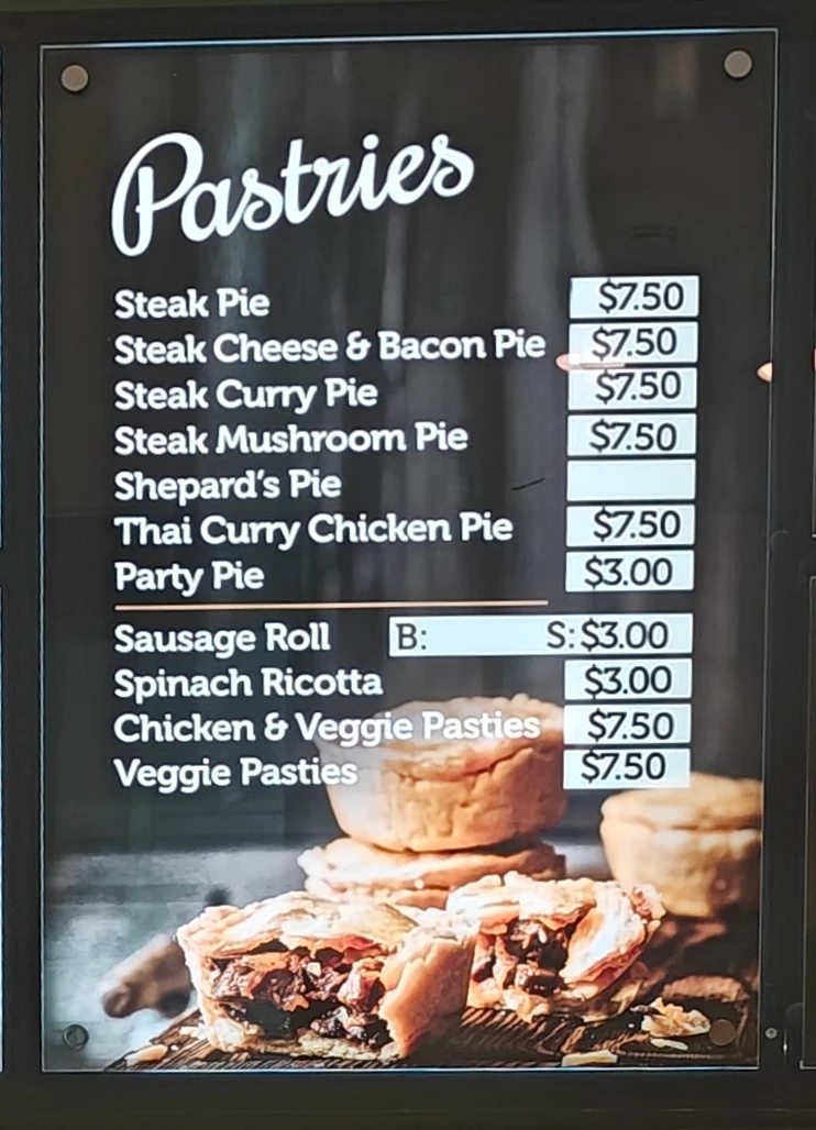 Menu, Amie Bakery Cafe Melbourne University