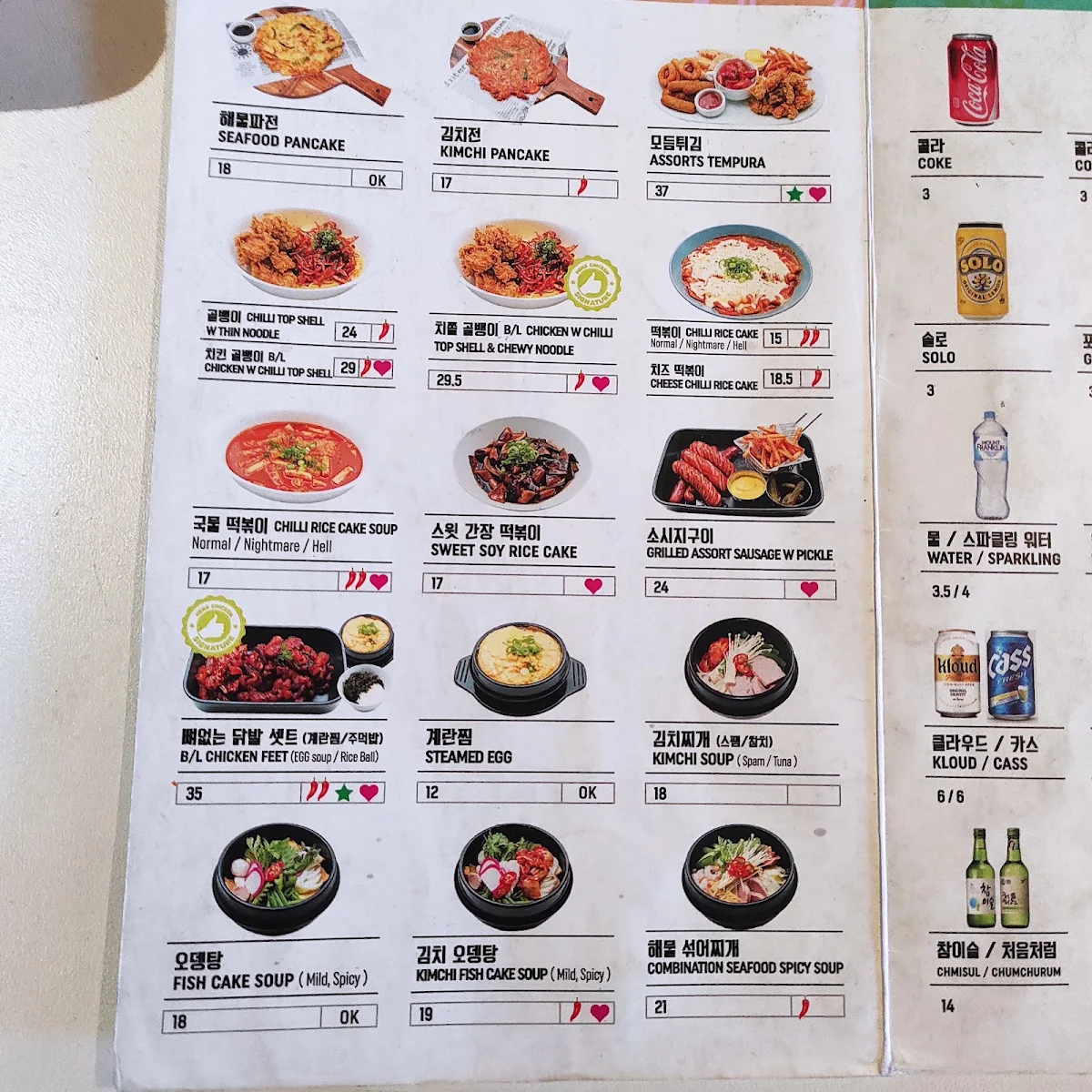 Menu, Hens Chicken Strathfield