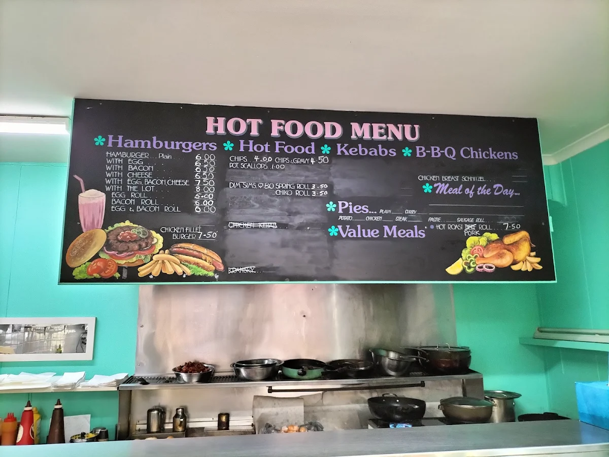 Menu, Moxon Cafe