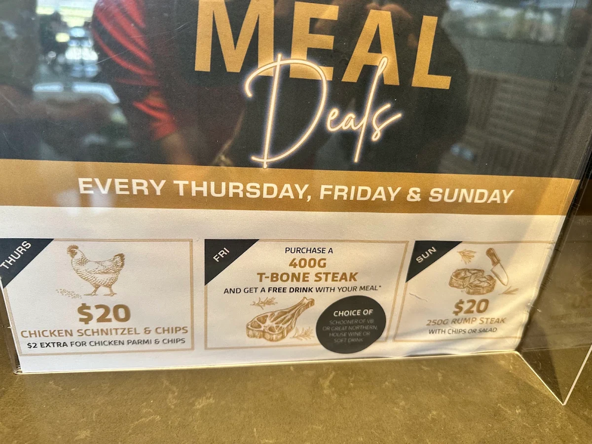 Menu, Moxon Cafe