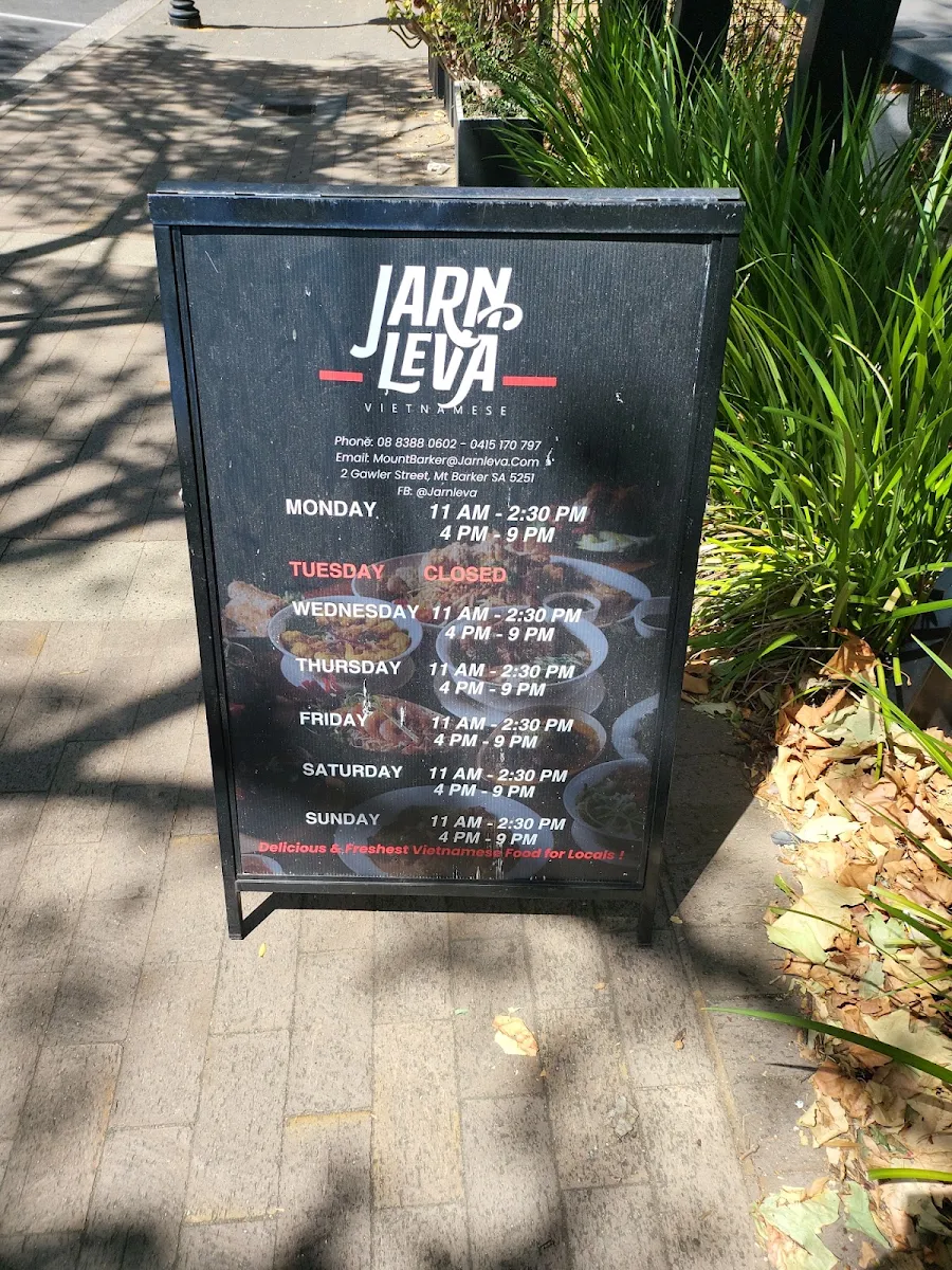 Menu, Jarn Leva Mt Barker