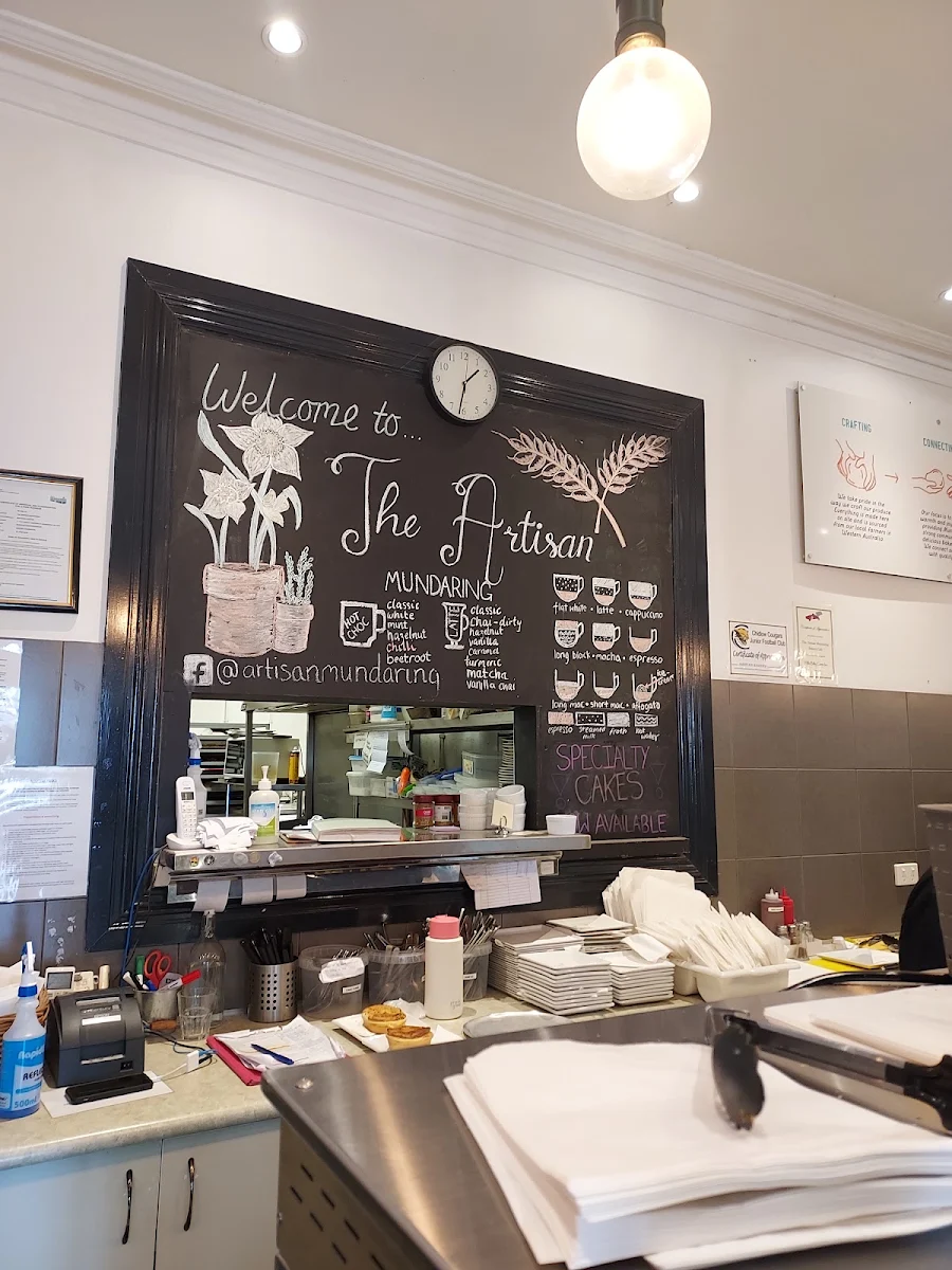Menu, The Artisan Mundaring Bakery Cafe