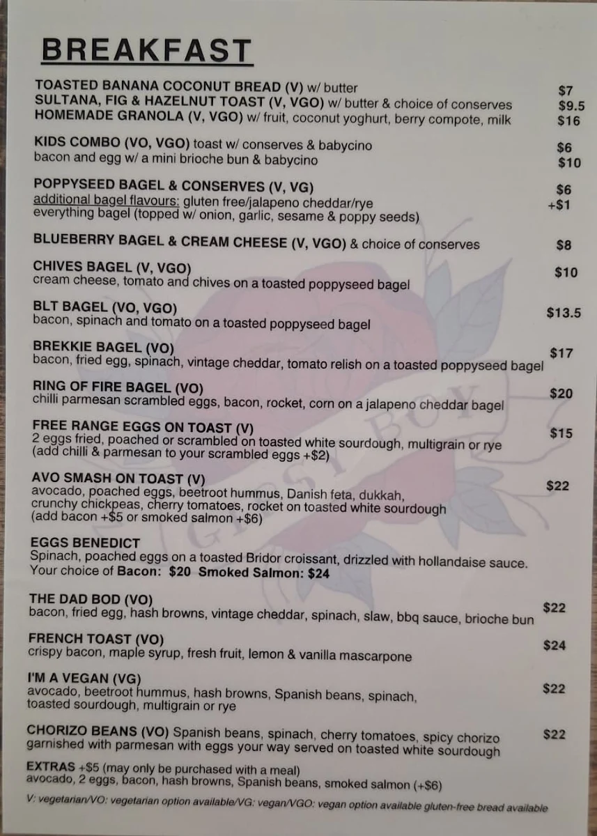 Menu, Gipsy Boy