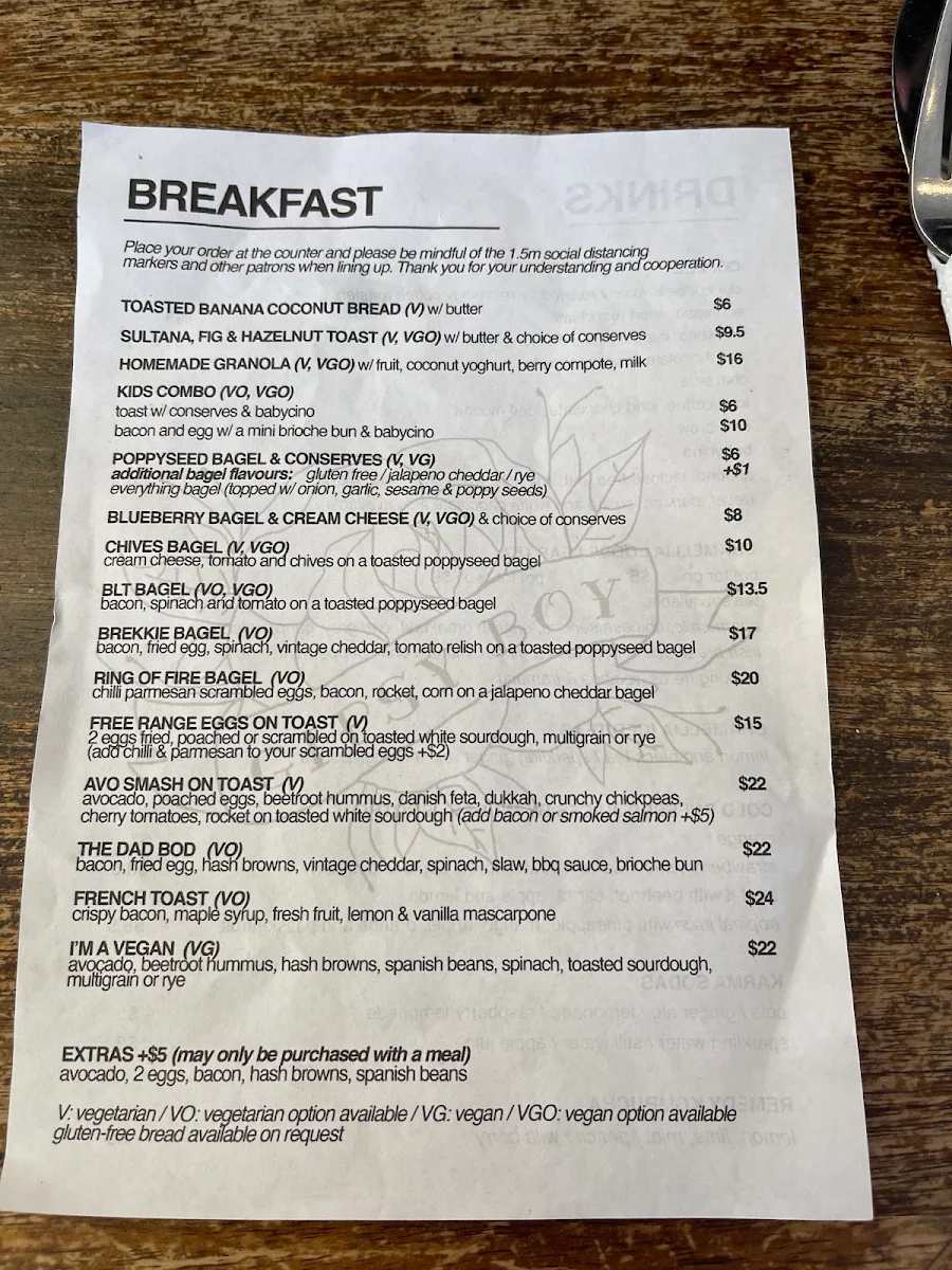 Menu, Gipsy Boy