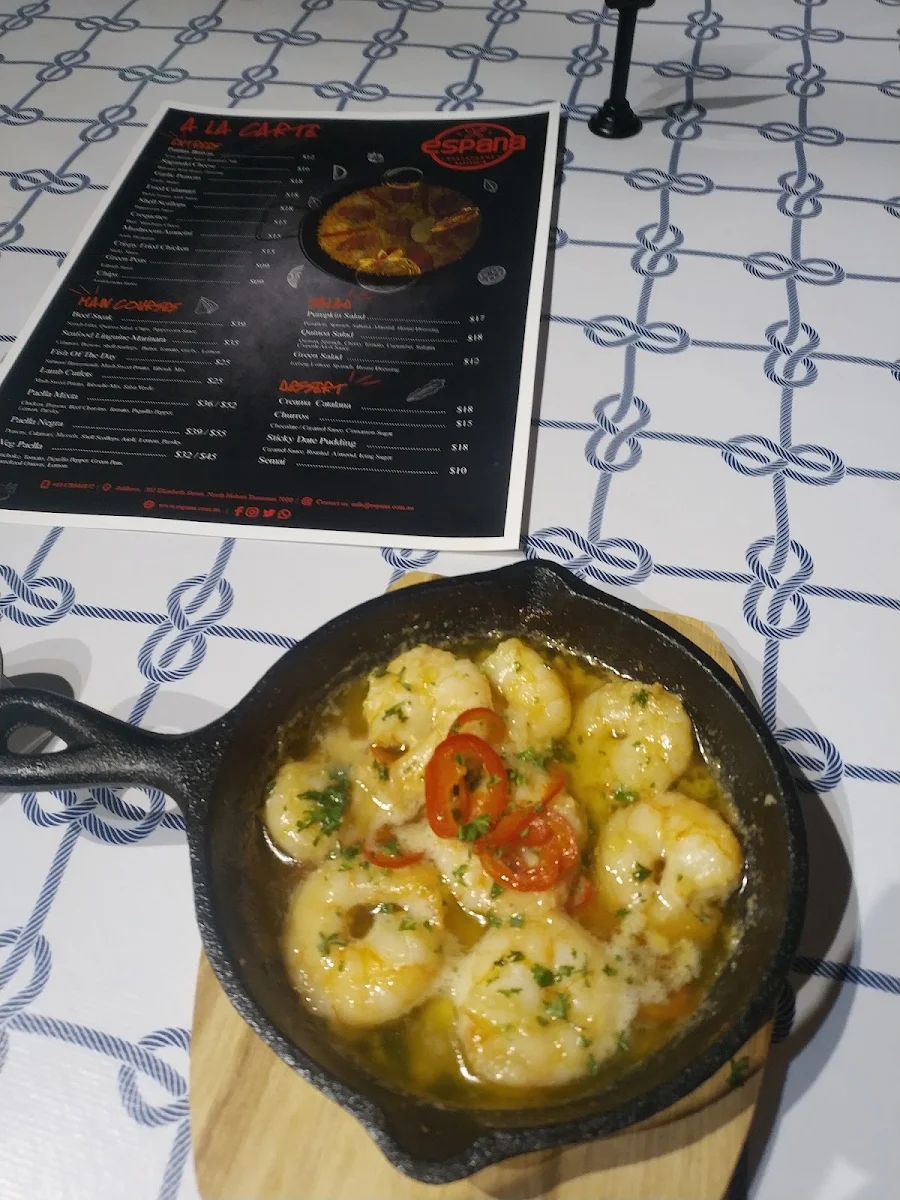 Menu, Espana Dining & Bar