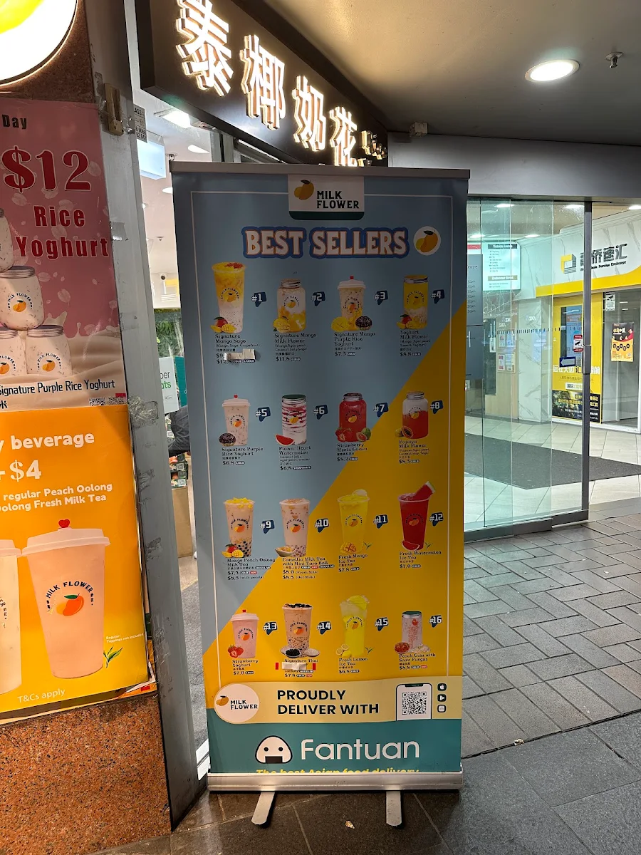 Menu, Milk Flower Chatswood Store - 泰椰奶花 Chatswood 店
