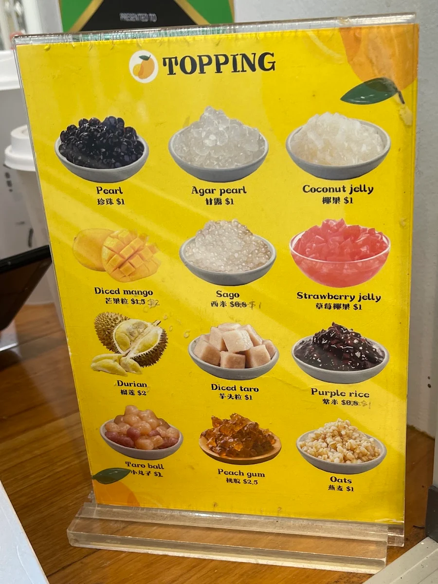 Menu, Milk Flower Chatswood Store - 泰椰奶花 Chatswood 店