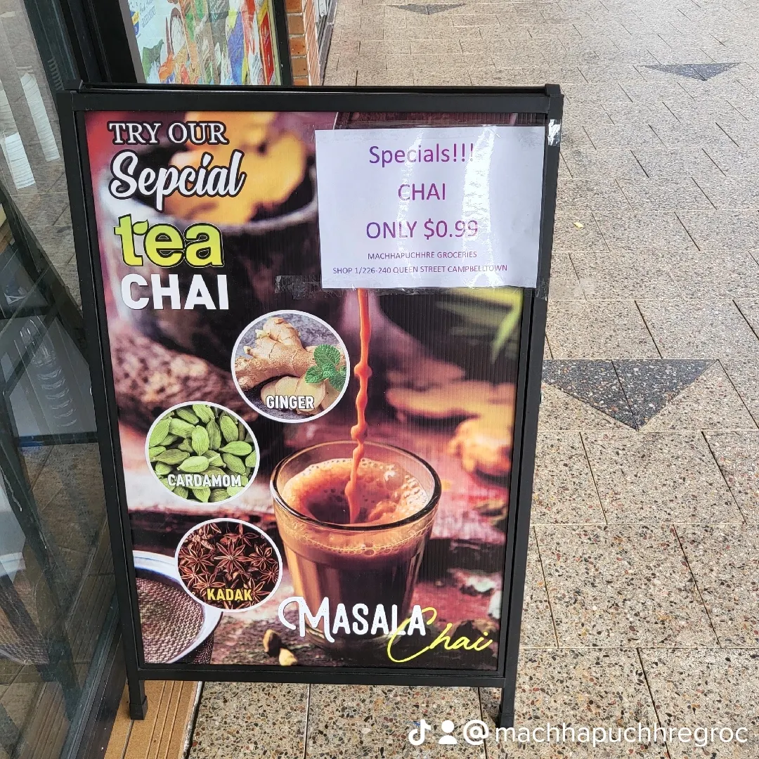 Menu, Machhapuchhare Groceries