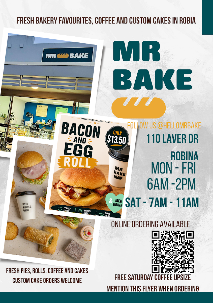 Menu, MR BAKE