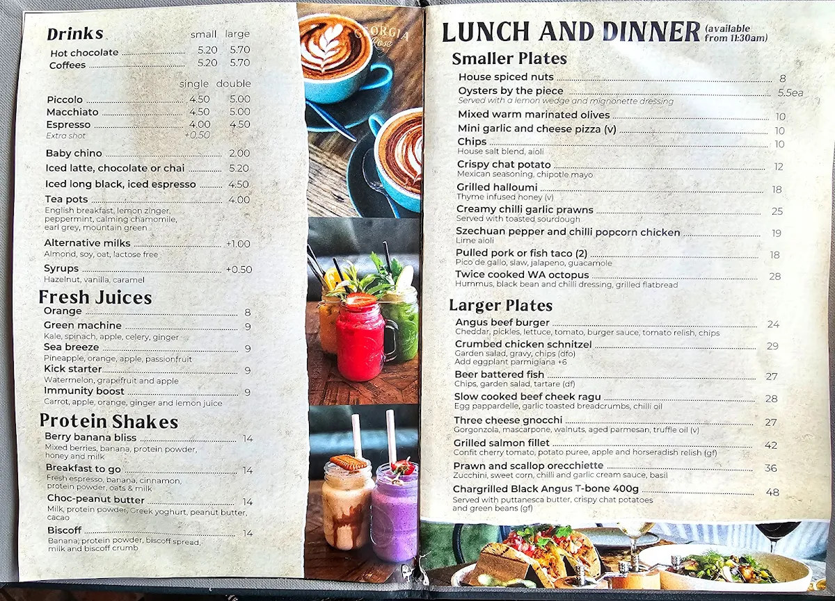 Menu, Georgia Rose
