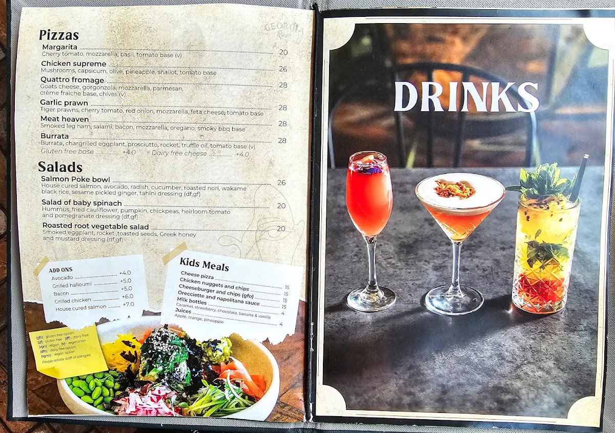 Menu, Georgia Rose
