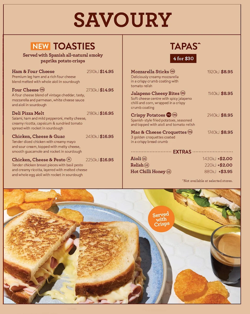 Menu, San Churro Marion