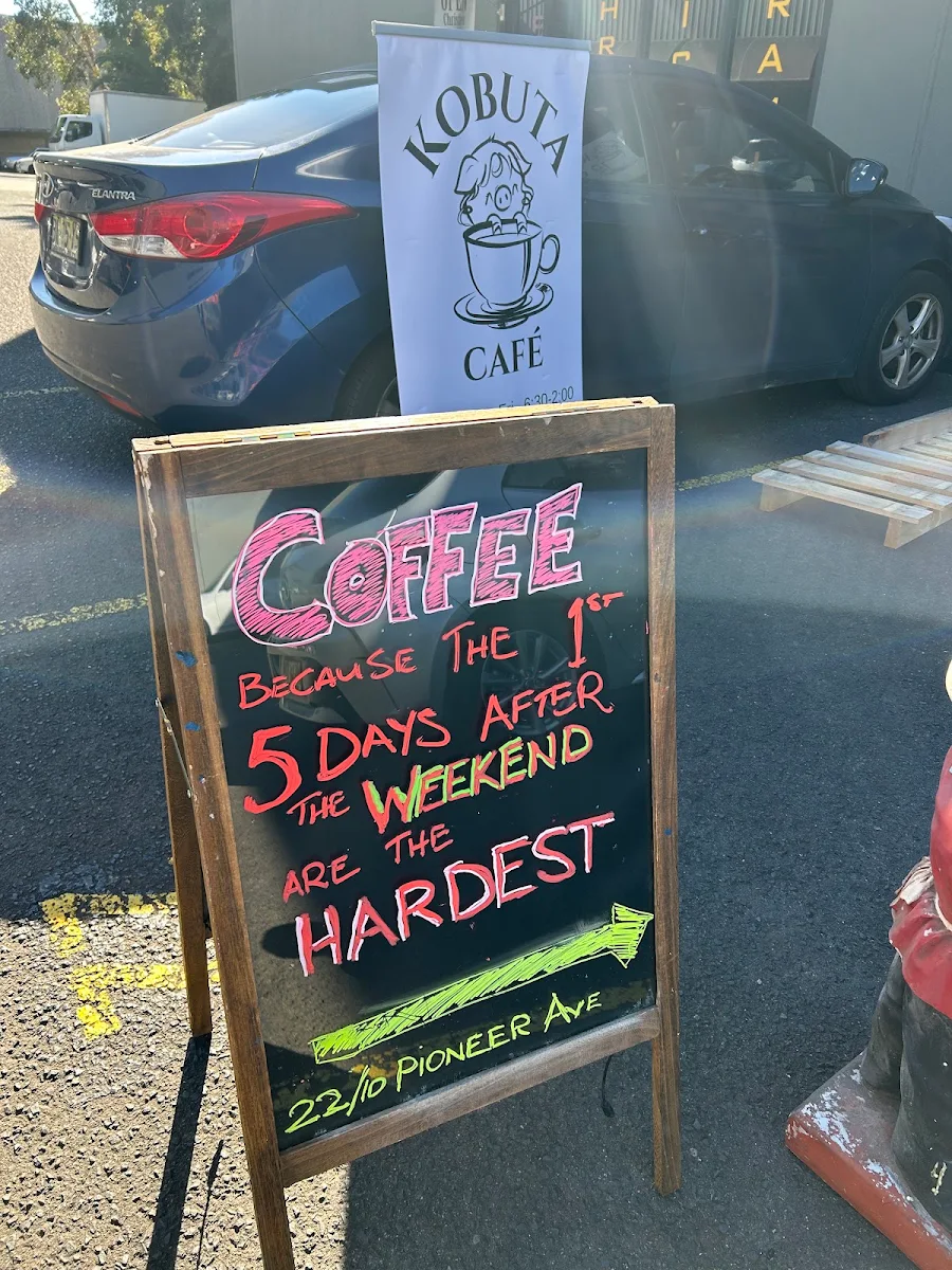 Menu, Kobuta Cafe