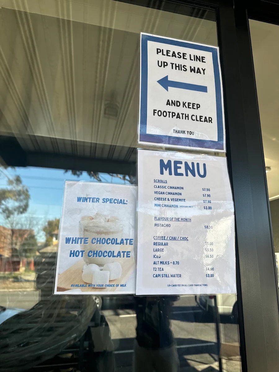 Menu, Sebby’s Scrolls