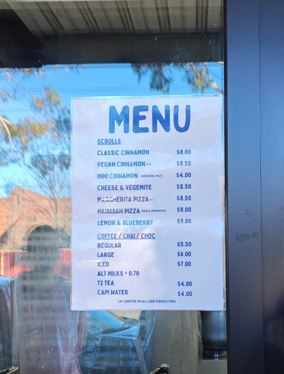 Menu, Sebby’s Scrolls