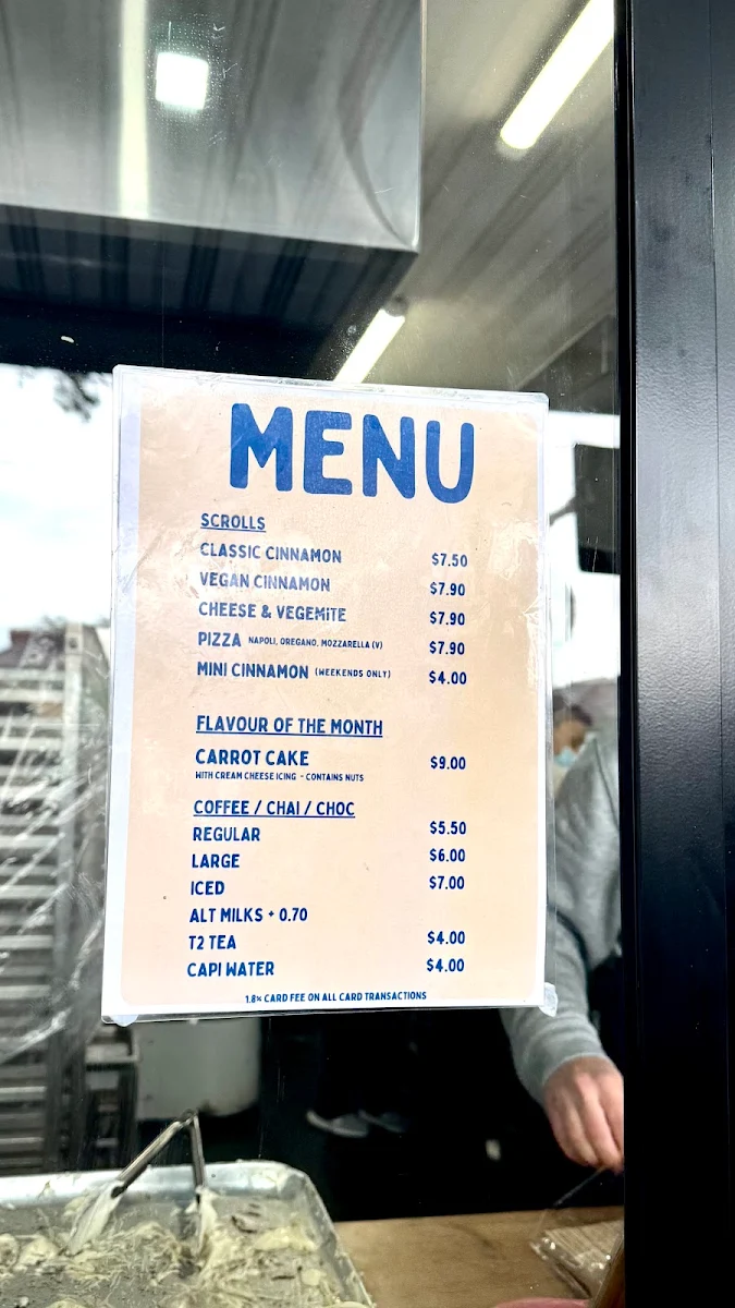 Menu, Sebby’s Scrolls