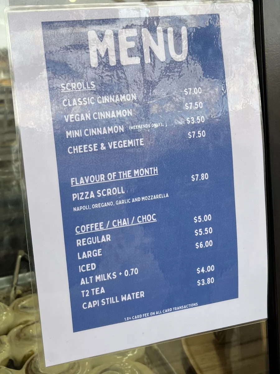 Menu, Sebby’s Scrolls