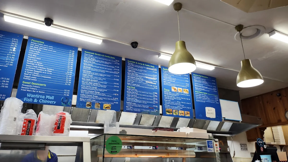 Menu, Wantirna Mall Fish and Chips Gyros Souvlaki The Grill Bar