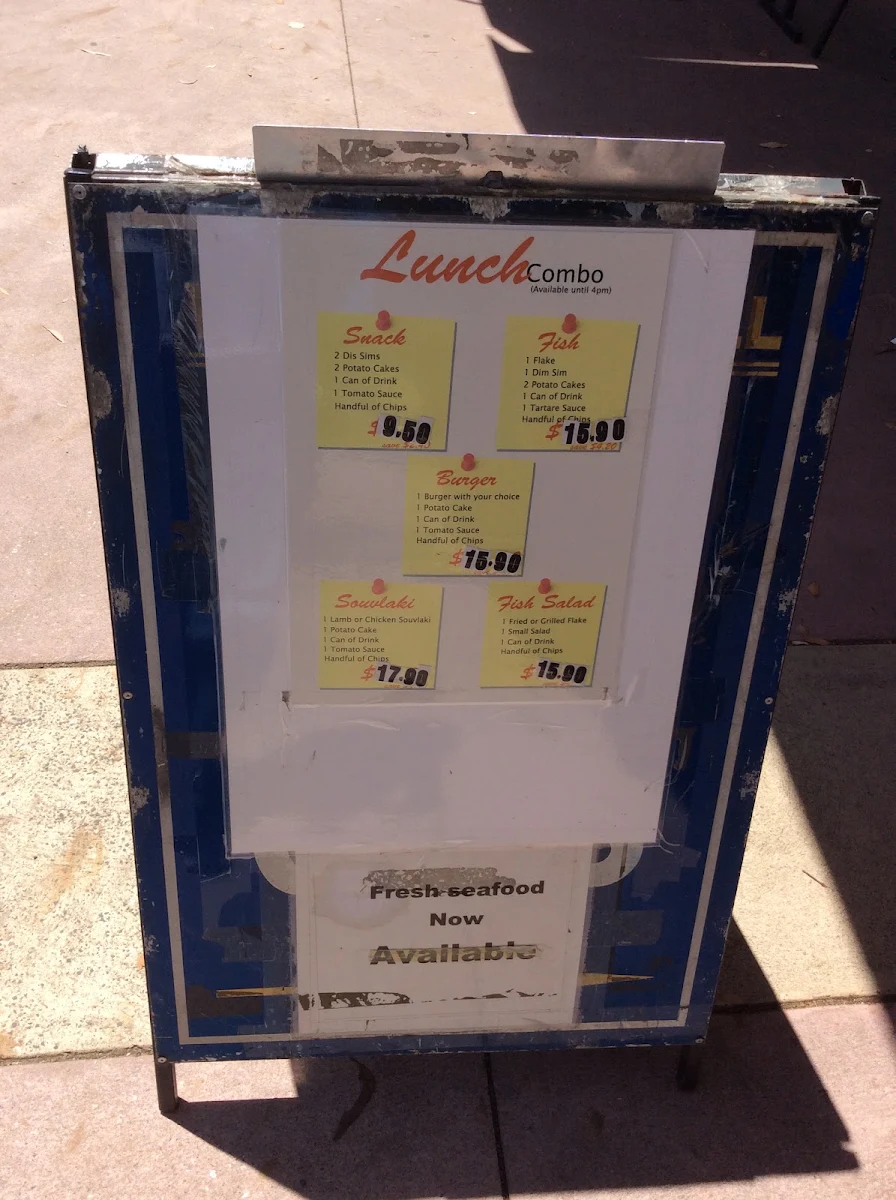 Menu, Wantirna Mall Fish and Chips Gyros Souvlaki The Grill Bar