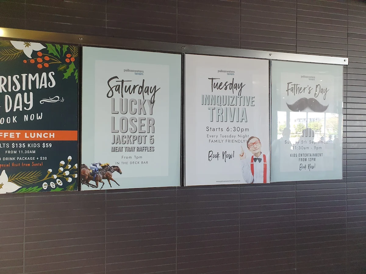 Menu, Pelican Waters Tavern