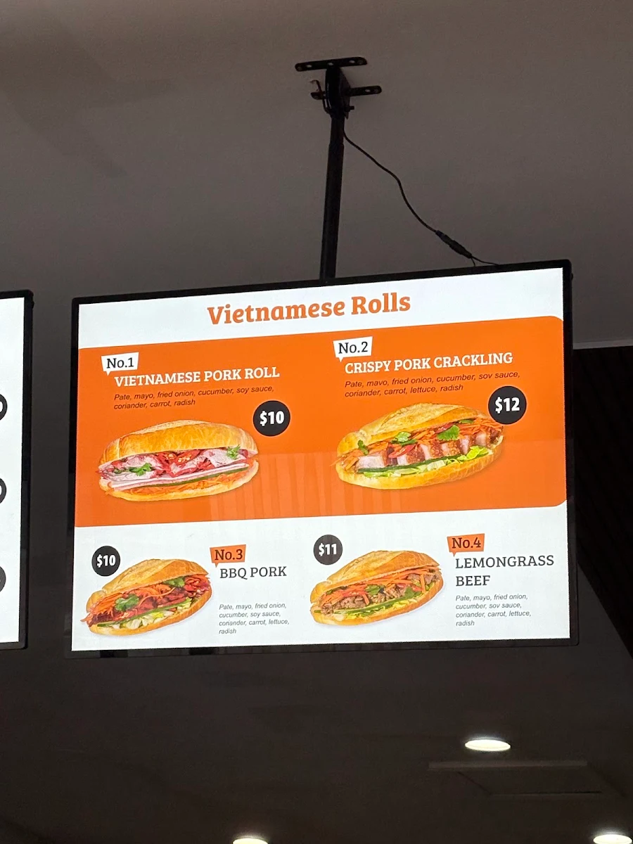 Menu, J & J Bakery